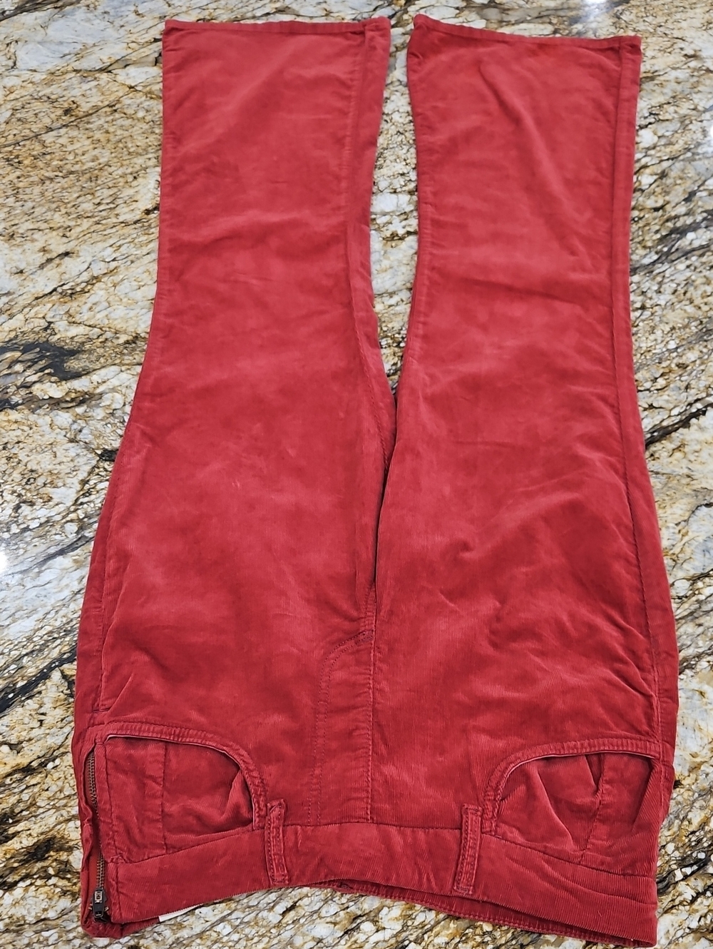 We The Free Rust Red Corduroy Flare Pants. Size (S) 4-6 Inseam 32.5" Rise 10"
